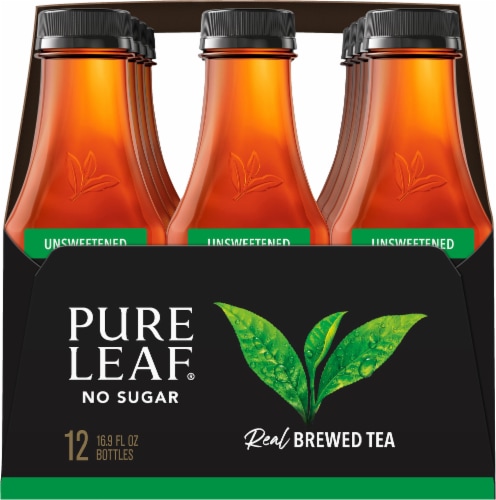 Pure Leaf® Unsweetened Black Iced Tea Multipack Bottles Perspective: left