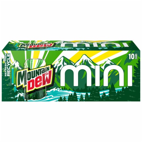 Mountain Dew® Soda Mini Cans Perspective: left