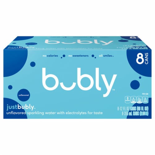 Bubly™ Just Bubly™ Sparkling Water Cans Perspective: left