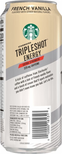 Starbucks TripleShot™ French Vanilla Extra Strength Energy Coffee Beverage Perspective: left