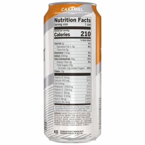 Starbucks TripleShot™ Caramel Extra Strength Energy Coffee Beverage Perspective: left