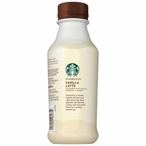 Starbucks® Vanilla Latte Iced Coffee Espresso Beverage Perspective: left