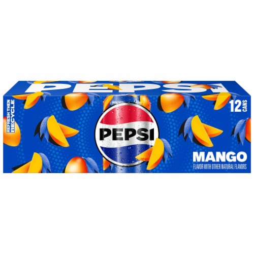 Pepsi Cola® Splash of Mango Soda Cans Perspective: left