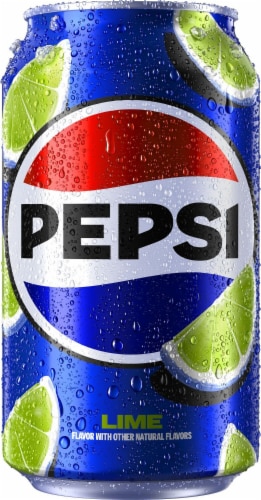 Pepsi® Lime Soda Cans Perspective: left