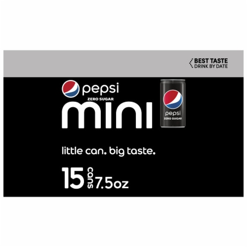 Pepsi Cola® Zero Sugar Mini Cans Perspective: left