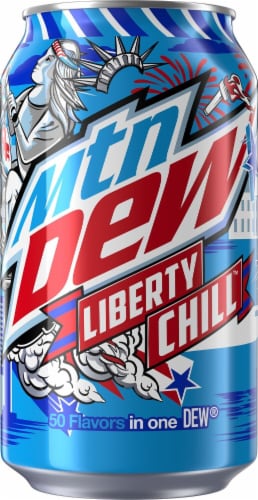 Mountain Dew® Liberty Chill Soda Cans Perspective: left