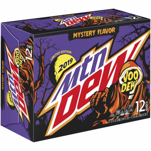 Mountain Dew Limited Edition Voo Dew Mystery Flavor Soda, 12 cans / 12 fl oz Kroger