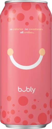 Bubly™ Grapefruit Flavored Sparkling Water Can Perspective: left