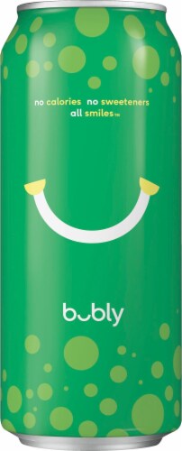 Bubly™ Lime Flavored Sparkling Water Can Perspective: left