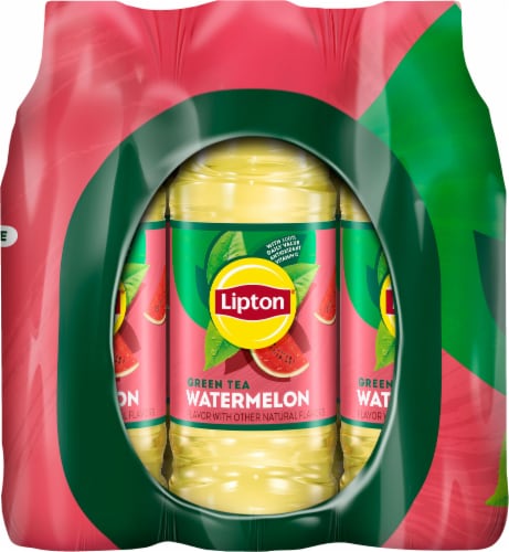 Lipton® Watermelon Green Iced Tea Multipack Bottles Perspective: left
