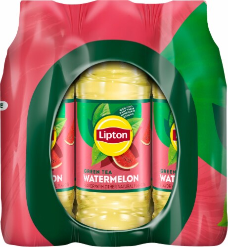Lipton® Watermelon Green Iced Tea Multipack Bottles Perspective: left