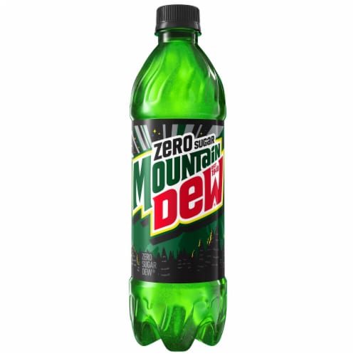 Mountain Dew® Zero Sugar Soda Bottles Perspective: left
