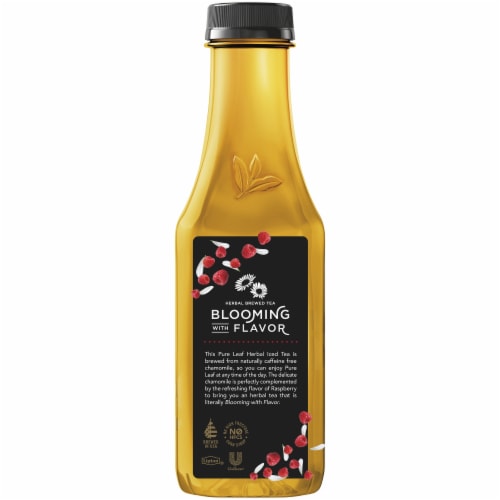 Pure Leaf Raspberry Chamomile Brewed Herbal Tea Perspective: left
