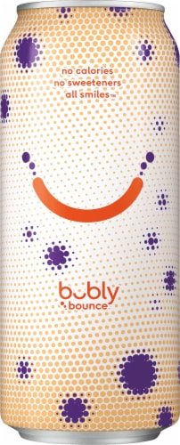 Bubly™ Bounce Caffeinated Mango Passionfruit Flavored Sparkling Water Can Perspective: left