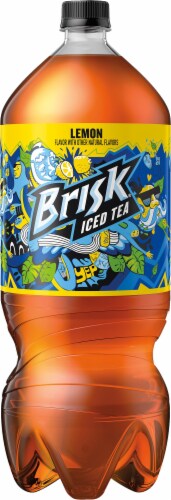 Brisk Lemon Flavor Iced Tea Perspective: left