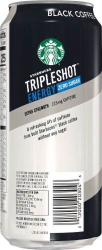 Starbucks® TripleShot™ Zero Sugar Black Energy Coffee Beverage Perspective: left