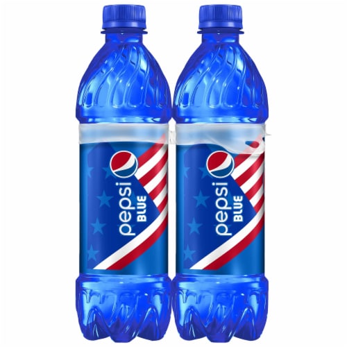 Pepsi Blue Berry Cola Soda Bottles Perspective: left
