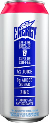 Mountain Dew® Pomegranate Blue Burst Energy Drink Perspective: left