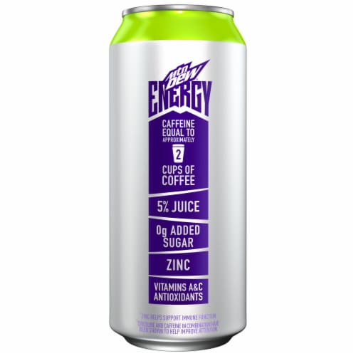 Mountain Dew® Berry Blitz Energy Drink 16 fl oz Can Perspective: left