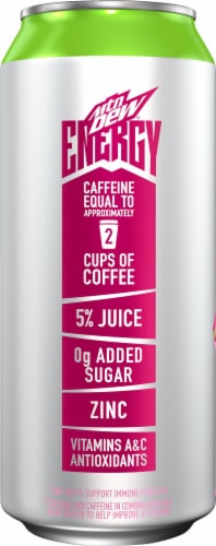 Mountain Dew® Strawberry Melon Spark Energy Drink Can Perspective: left