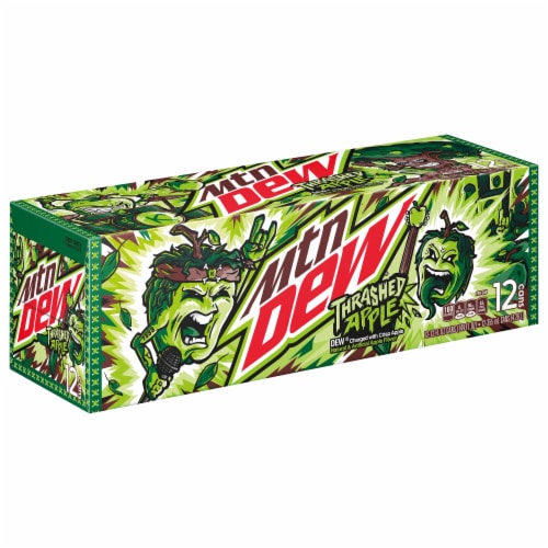 Mountain Dew® Thrashed Apple Soda - Exclusive Item! Cans Perspective: left