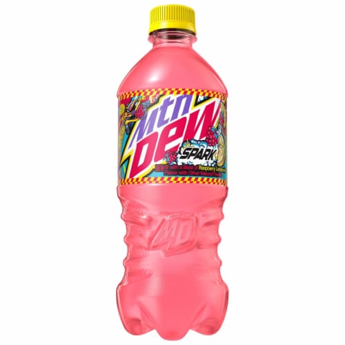 Mountain Dew® Spark Raspberry Lemonade Soda Bottle Perspective: left