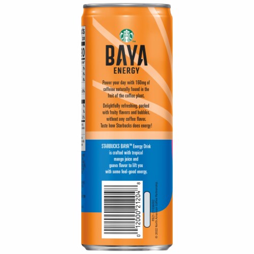 Starbucks® Baya Mango Guava Energy Drink Can Perspective: left