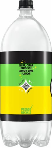 Starry Zero Sugar Lemon Lime Soda Bottle Perspective: left