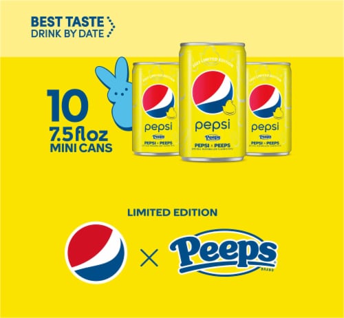 Pepsi Peeps® Artificial Marshmallow Flavored Soda Perspective: left