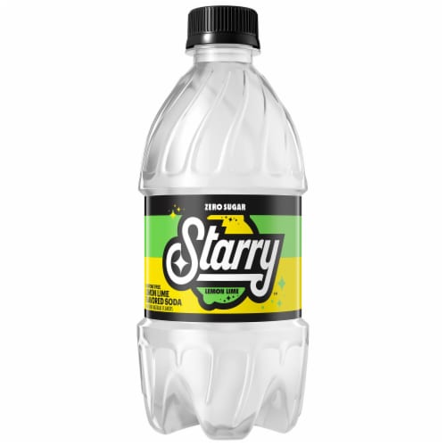 Pepsi Cola® Starry™ Zero Sugar Lemon Lime Caffeine Free Soda Bottles Perspective: left