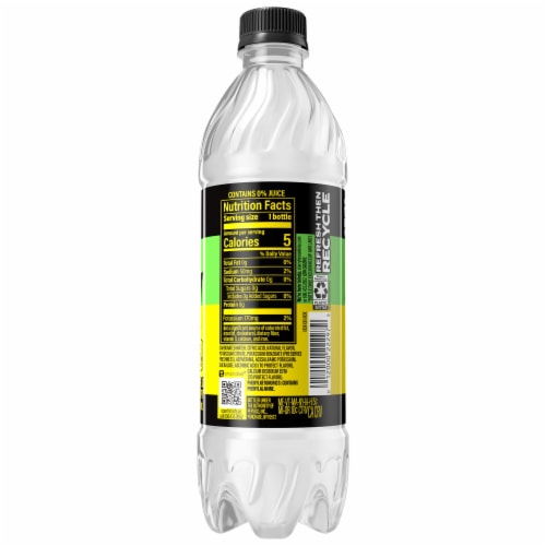 Starry® Lemon Lime Zero Sugar Soda Bottles Perspective: left