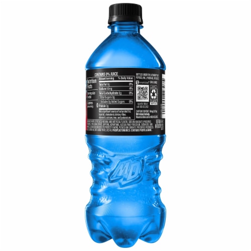 Mountain Dew Zero Sugar Summer Freeze Soda Bottle Perspective: left