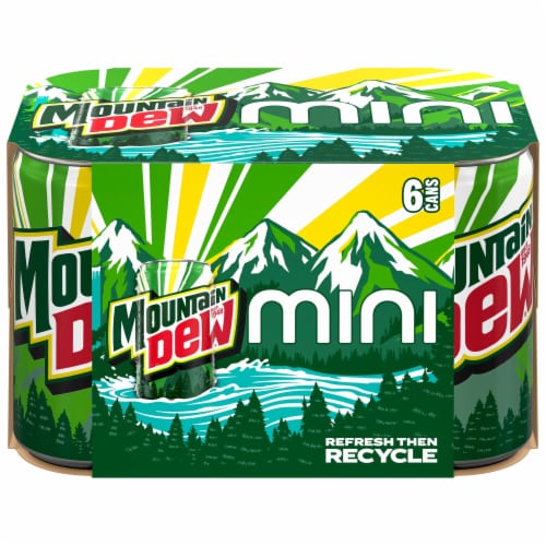 Mtn Dew Soda Citrus 7.5 Fl Oz 6 Count Perspective: left