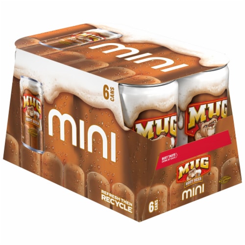 Mug Root Beer Soda Pop Mini Cans Perspective: left