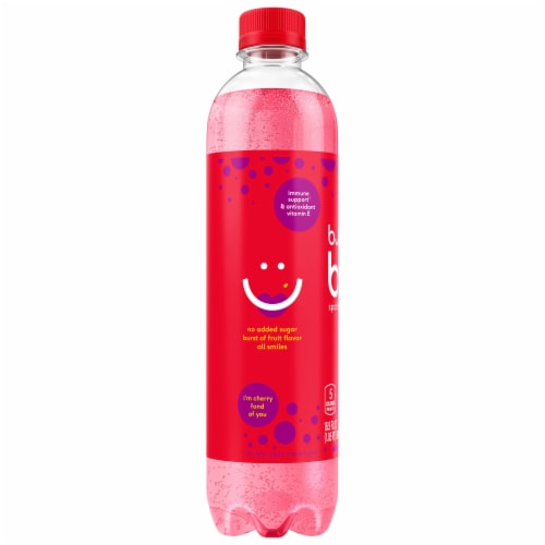 Bubly® Burst Cherry Lemonade Sparkling Water Bottle Perspective: left