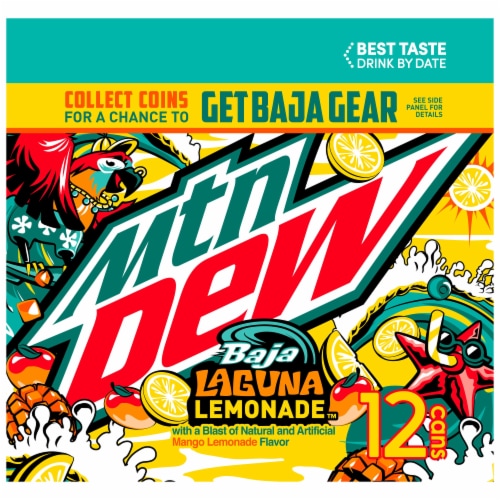 Mountain Dew Baja Laguna Lemonade Perspective: left