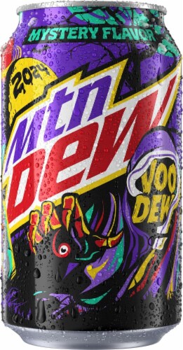 Mountain Dew® Voo Dew Mystery Flavor Soda Cans Perspective: left