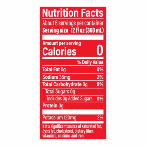 Starry® Zero Sugar Cranberry Blizz Soda Bottle Perspective: left