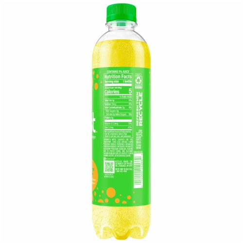 Bubly Burst Sparkling Water Beverage Mango Lime Perspective: left