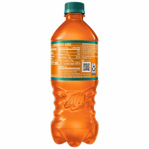 Mountain Dew® Baja Blast Cabo Citrus Soda Bottle Perspective: left