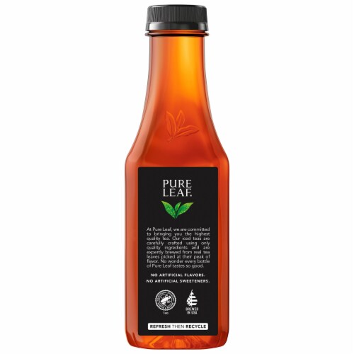 Pure Leaf Extra Sweet Brewed Iced Tea Bottle Perspective: left