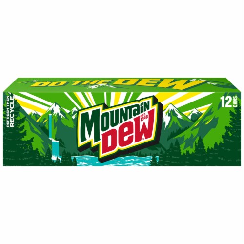 Mountain Dew® Soda Cans Perspective: left