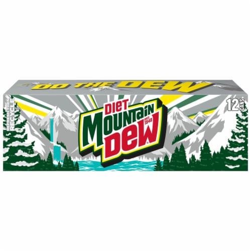Diet Mountain Dew® Soda Cans Perspective: left