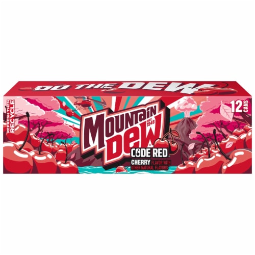 Mountain Dew Code Red Soda 12 Cans 12 Fl Oz Kroger