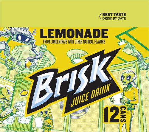 Brisk Lemonade Juice Perspective: left