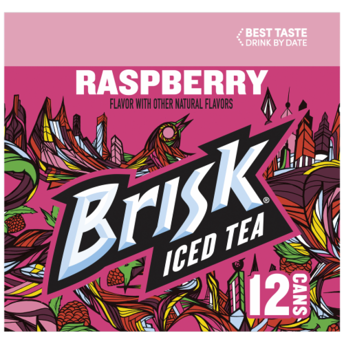 Brisk® Raspberry Iced Tea 12 Cans Perspective: left