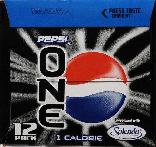 Pepsi One Soda Cans Perspective: left
