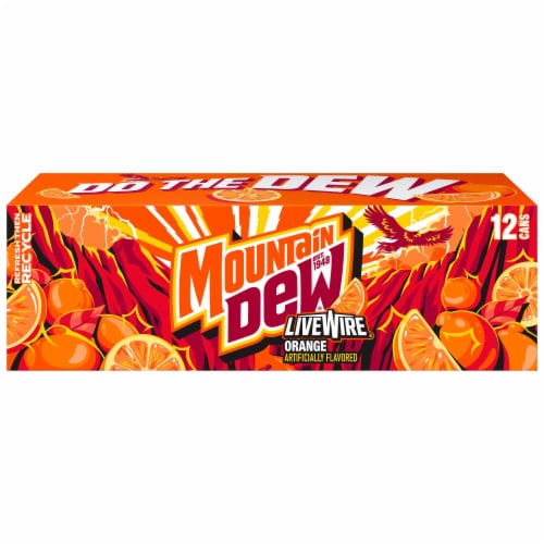 Mountain Dew® Live Wire® Soda Cans Perspective: left