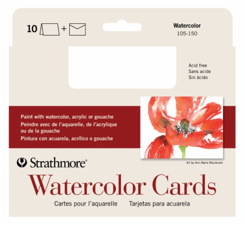 Strathmore Watercolor Cards Cold Press Handmade Card Kit Perspective: left