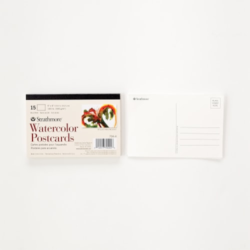 Strathmore® Watercolor Postcards - 15 Sheets Perspective: left